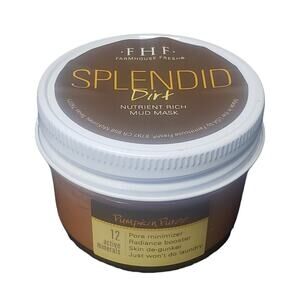 FarmHouse Fresh Splendid Dirt Nutrient-Rich Mud Mask Pumpkin Scent  , 3.2 Fl Oz